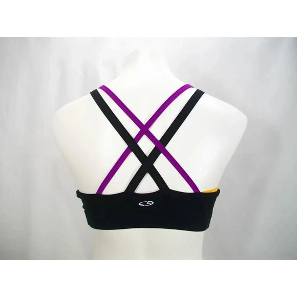 SMALL Champion C9 N9629 Strappy Back Wire Free Sports Bra Pink Stripe NWT New wi - Picture 8 of 9